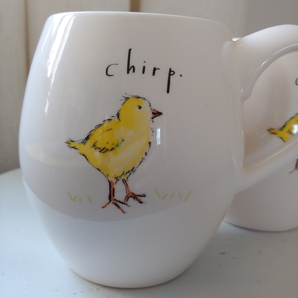 Magenta Chirp Easter Chick Coffee Mugs Set of 2 - Picture 6 of 12